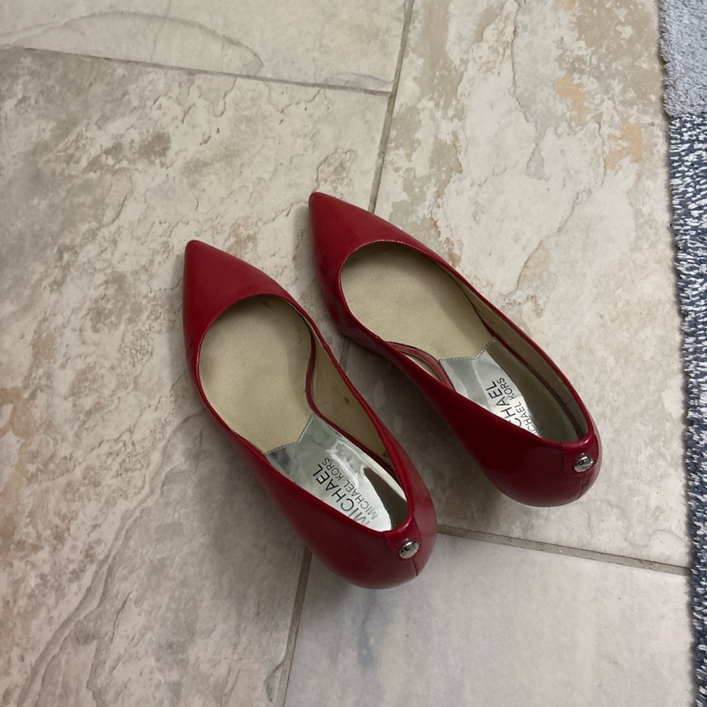 Michael Kors Red Leather Heels